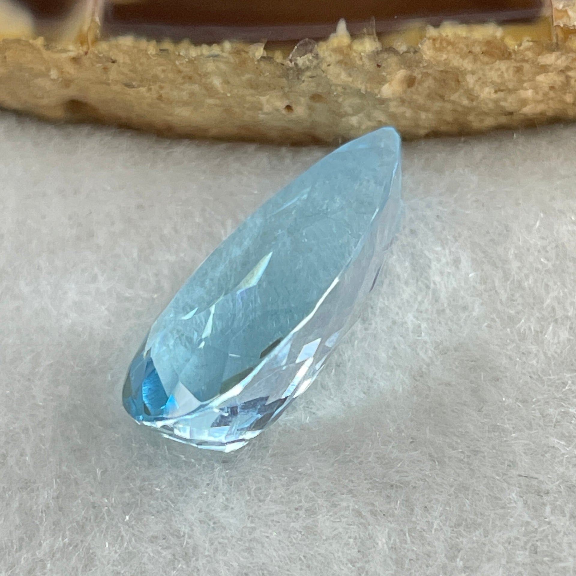 Natural Sky Blue Topaz Teardrop Shape 12.67ct 19.7 by 11.2 by 7.2mm - Huangs Jadeite and Jewelry Pte Ltd