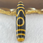 Natural Powerful Tibetan Agate 1 Eye Sky Door Long Dzi Bead Heavenly Master (Tian Zhu) 一眼天诛 15.00g 57.4 by 13.1mm - Huangs Jadeite and Jewelry Pte Ltd