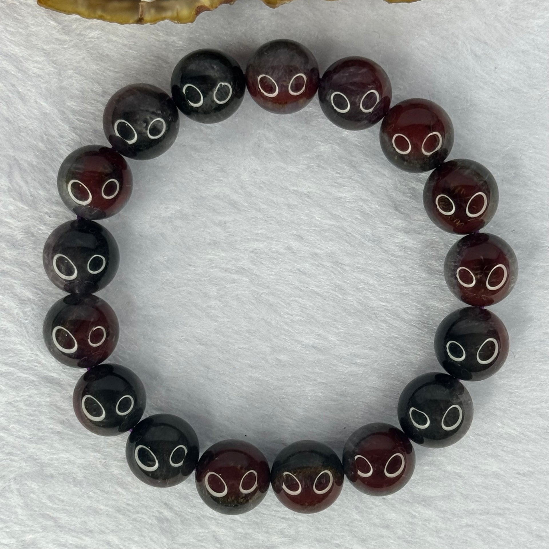 Natural Auralite 23 Bracelet 超值天然极光23手链 42.28g 18cm 12.4mm 17 Beads - Huangs Jadeite and Jewelry Pte Ltd