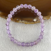 Natural Amethyst Quartz Beads Bracelet 9.62g 15cm 6.3mm 29 Beads - Huangs Jadeite and Jewelry Pte Ltd