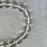 Natural Clear Quartz Bracelet 天然白水晶手链 30.81g 17cm 10.6mm 19 Beads - Huangs Jadeite and Jewelry Pte Ltd