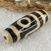 Natural Powerful Tibetan Old Oily Agate One Eye With Bodhi Tree Bead Heavenly Master (Tian Zhu) 10.08g 38.0 by 13.0mm - Huangs Jadeite and Jewelry Pte Ltd