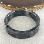 Natural Type A Wuji Grey Jadeite Bangle | (45.99g | 54.2mm ID | 14.7 x 5.2mm | Very Slight Internal Line | Supreme Psychic Shield & Yin-Yang Balance Anchor, Protection & Minimalist Bangle) - Huangs Jadeite and Jewelry Pte Ltd