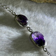 Above Average Natural Super 7 in S925 Sliver Bracelet 3.49g 11.0 by 8.2 by 5.2mm - Huangs Jadeite and Jewelry Pte Ltd