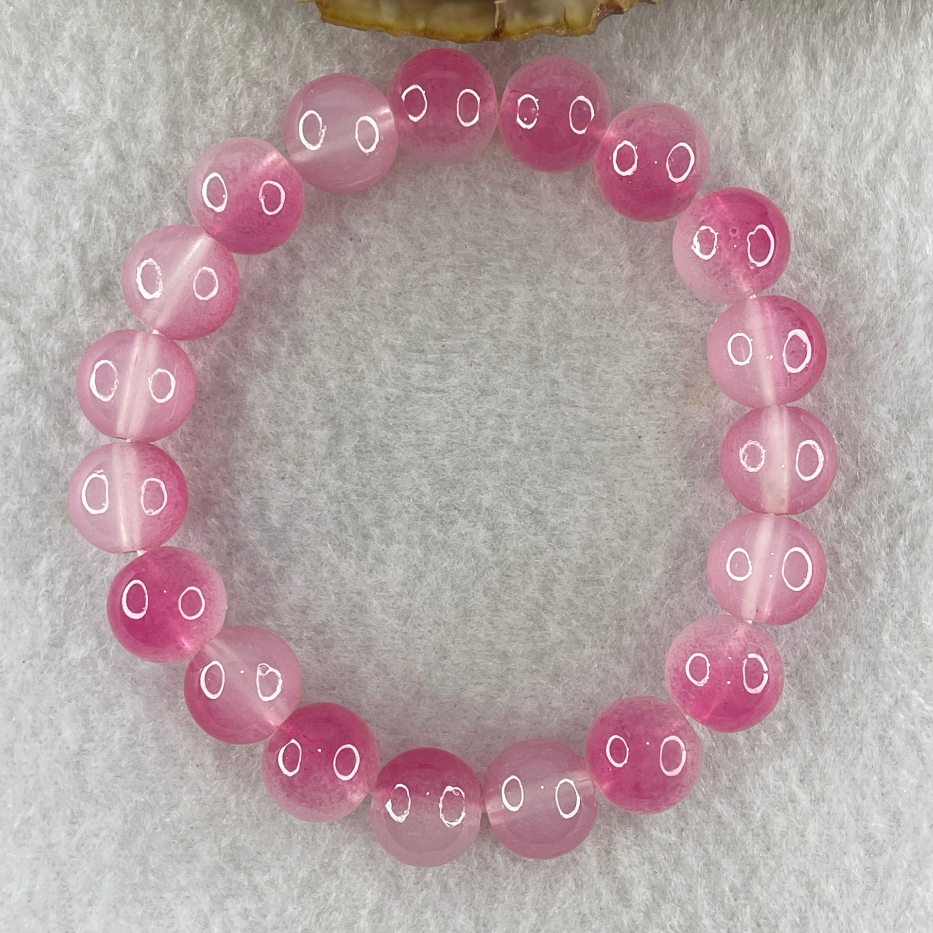 Dyed Agate Faceted Beads Bracelet 25.30g 15cm 10.3mm 19Beads - Huangs Jadeite and Jewelry Pte Ltd