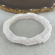 Natural Type A Light Lavender with Green Spot Jadeite Dragon Bangle | (60.34g | 60.4mm | 13.8 x 10.5mm | Sovereign Authority & Supreme Protection Anchor, Feng Shui Prosperity & Executive Bangle) - Huangs Jadeite and Jewelry Pte Ltd