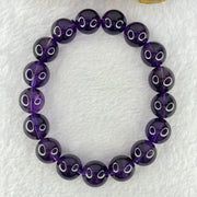 Very Good Grade Natural Amethyst Bracelet 46.78g 18.5cm 13.0mm 17 Beads - Huangs Jadeite and Jewelry Pte Ltd
