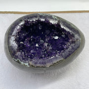 Natural Deep Purple Amethyst Egg with Wooden Stand Display Total Weight 4,534.1g 160.0 by 160.0 by 270.0mm - Huangs Jadeite and Jewelry Pte Ltd