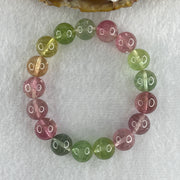 Very Good Natural Tourmaline Crystal Beads Bracelet 28.33g 13.5cm 10.4mm 17Beads - Huangs Jadeite and Jewelry Pte Ltd
