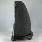 Natural Amethyst Cave with Wooden Stand Display 5,797.1g 230.0 by 165.0 by 270.0mm - Huangs Jadeite and Jewelry Pte Ltd