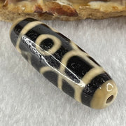 Natural Powerful Tibetan Old Oily Agate Huan Xi Fo Dzi Bead Heavenly Master (Tian Zhu) 歡喜佛天珠 9.93g 38.7 by 12.8mm - Huangs Jadeite and Jewelry Pte Ltd