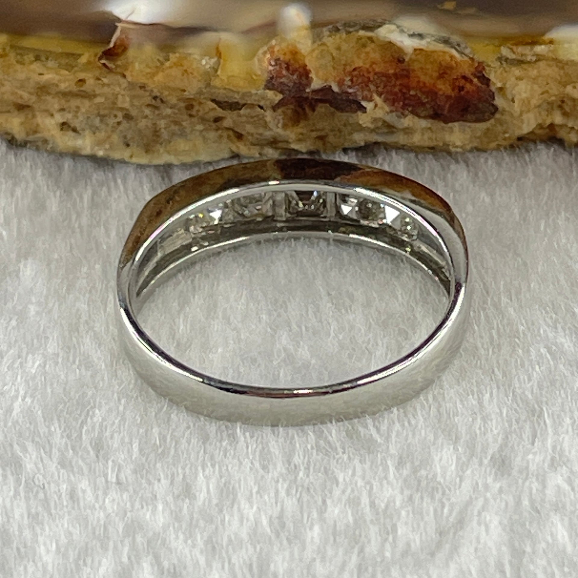 Natural Princess or Square Shape Diamonds in PT900 Platinum 3.53g Ring D1.01ct Total 3.71g US7 HK15 - Huangs Jadeite and Jewelry Pte Ltd