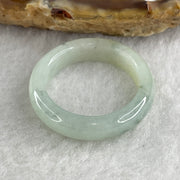 Natural Type A Faint Green with Green Jadeite Ring 3.03g 5.1 by 3.3mm US 8 HK 17.5 - Huangs Jadeite and Jewelry Pte Ltd