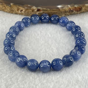 Natural Blue Kyanite Beads Bracelet 25.52g 15.5cm 8.8mm 22 Beads - Huangs Jadeite and Jewelry Pte Ltd
