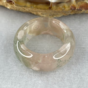 Natural Pinkish with Green Flower Agate Ring 5.34g 9.5 by 4.3mm US 5.8 HK 12.8 - Huangs Jadeite and Jewelry Pte Ltd
