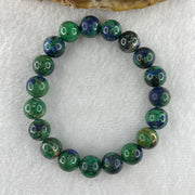 Natural Azurite Beads Bracelet 23.00g 14cm 9.3mm 19 Beads - Huangs Jadeite and Jewelry Pte Ltd