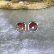 Good Grade Natural Auralite 23 S925 Silver Earrings 2.21g 7.8 by 3.5mm - Huangs Jadeite and Jewelry Pte Ltd