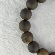 Rare Very Very High End Very Old Wild Vietnam Qi Nan Sinking Type Agarwood Beads Bracelet 罕见非常高端非常古老野生越南奇南沉沉型沉香珠手链 19.19g 19cm 12.8mm 17 Beads - Huangs Jadeite and Jewelry Pte Ltd