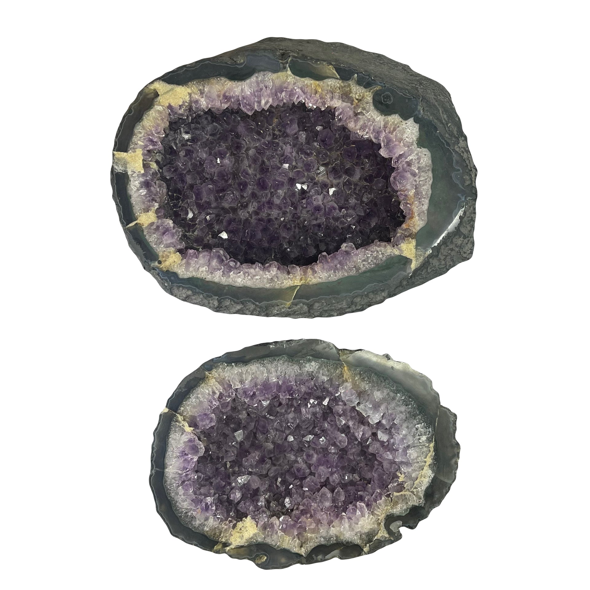 Natural Brazil Amethyst Cave with White Calcite 8,4654kg 267.0x230.0x153.0mm - Huangs Jadeite and Jewelry Pte Ltd