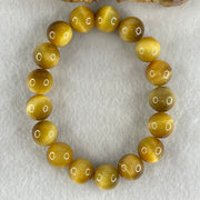 Good Grade Natural Yellow Tiger Eye Quartz Beads Bracelet 天然黄虎眼手链 40.15g 16cm 12.2mm 17 Beads - Huangs Jadeite and Jewelry Pte Ltd