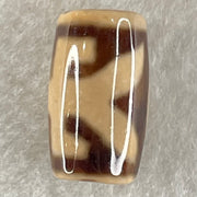 Natural Powerful Tibetan Old Oily Agate Patina Guiren Tairen Human Dzi Bead Totem Amulet Heavenly Master (Tian Zhu) 贵人天诛 4.61g 19.7 by 11.7mm - Huangs Jadeite and Jewelry Pte Ltd