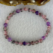 Natural Super 7 Beads Bracelet 10.48g 16.5cm 6.5mm 31 Beads - Huangs Jadeite and Jewelry Pte Ltd