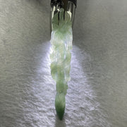 Type A Sky Blue Jadeite Dragon Brush Pendent 24.09g 110.5 by 21.0 by 8.5 mm - Huangs Jadeite and Jewelry Pte Ltd