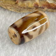 Natural Powerful Tibetan Old Oily Agate Patina Guiren Tairen Human Dzi Bead Totem Amulet Heavenly Master (Tian Zhu) 贵人天诛 4.63g 19.5 by 11.7mm - Huangs Jadeite and Jewelry Pte Ltd