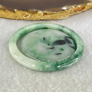 Type A Green Lavender with Green Piao Hua Jadeite Baby Bangle and Ping An Kou Donut Set 39.89g 6.5 by 6.0mm 42.7 by 6.6mm (very Slight Internal Line) - Huangs Jadeite and Jewelry Pte Ltd