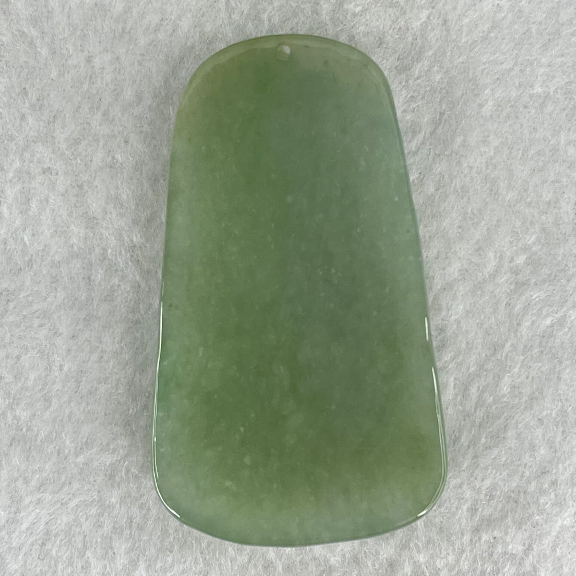 Type A Semi Icy Light Green Jadeite Shan Shui Gui Ren Benefactor and Flower Pendant 34.95g 58.8 by 33.9 by 8.8mm - Huangs Jadeite and Jewelry Pte Ltd