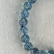 Good Grade Natural Blue Topaz Beads Bracelet 29.77g 15.5cm 9.4mm 21 Beads - Huangs Jadeite and Jewelry Pte Ltd
