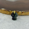 Natural Mini Fluorite Mushroom Pendant Charm 4.26g 15.3 by 13.4mm - Huangs Jadeite and Jewelry Pte Ltd