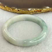 Type A Sky Blue and Faint Lavender with Blueish Green Piao Hua Jadeite Bangle Internal Diameter 53.6mm 39.94g 11.2 by 7.0mm (Internal Line) - Huangs Jadeite and Jewelry Pte Ltd
