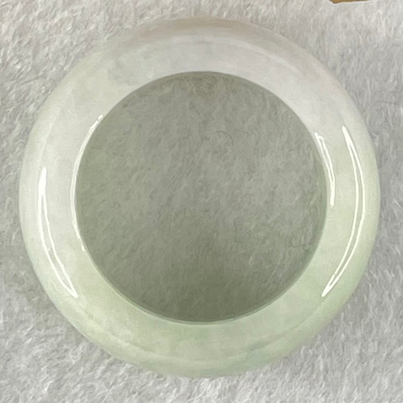 Type A Light Lavender with Green Patches Jadeite Ring 11.08g 11.3 by 8.9mm US9.8 HK22 (Slight Internal Line) - Huangs Jadeite and Jewelry Pte Ltd
