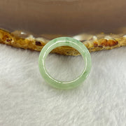 Type A Green Piao Hua Jadeite Ring 3.21g 4.7 by 3.6mm US8 HK17.5 - Huangs Jadeite and Jewelry Pte Ltd