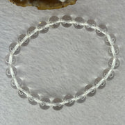 Natural Clear Quartz Bracelet 天然白水晶手链 18.81g 16.5cm 8.4mm 24 Beads - Huangs Jadeite and Jewelry Pte Ltd