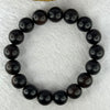 Rare Natural Lighting Strike Yabai Beads Bracelet 罕见天然雷击崖柏手链 11.17g 17.5cm 12.2mm 17 Beads - Huangs Jadeite and Jewelry Pte Ltd