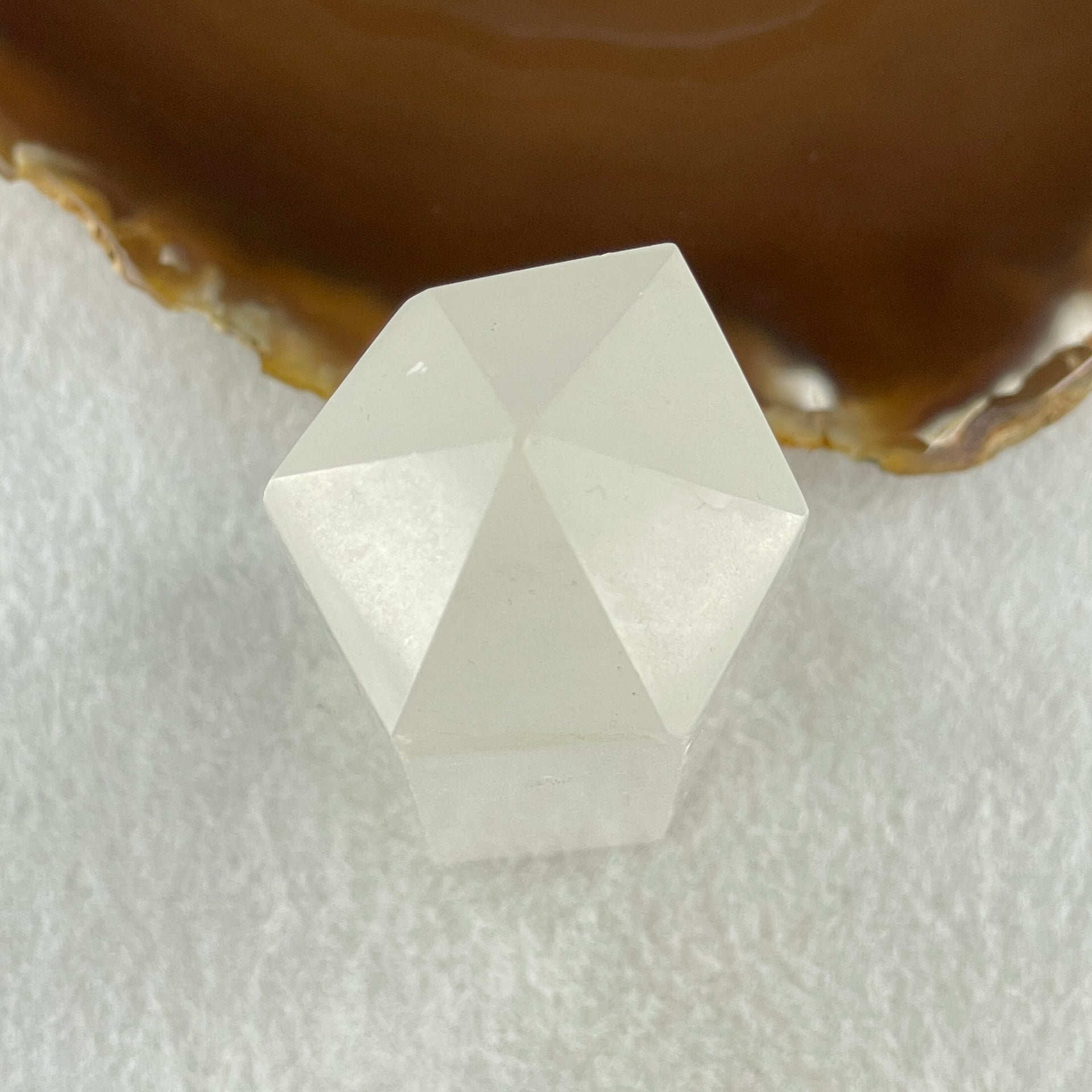 Natural Selenite Tower Display 199.11g 36.7 by 34.8 by 107.0mm - Huangs Jadeite and Jewelry Pte Ltd