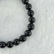 Natural Black Gold King Amber Beads Bracelet 天然黑金翁王琥珀手链 6.93g 15cm 8.5mm 22 Beads - Huangs Jadeite and Jewelry Pte Ltd