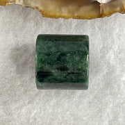 Natural Type A Old Mine Spicy Green Jadeite Lulutong Charm 5.63g 13.6 by 14.7mm (External Rough) - Huangs Jadeite and Jewelry Pte Ltd