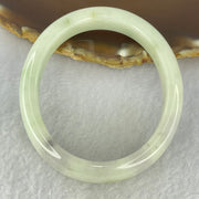 Type A Light Green and Lavender with Yellow spot Jadeite Bangle Internal Diameter 55.8mm 47.67g 12.6 by 7.7mm (Very Slight External Rough + Internal Lines) - Huangs Jadeite and Jewelry Pte Ltd