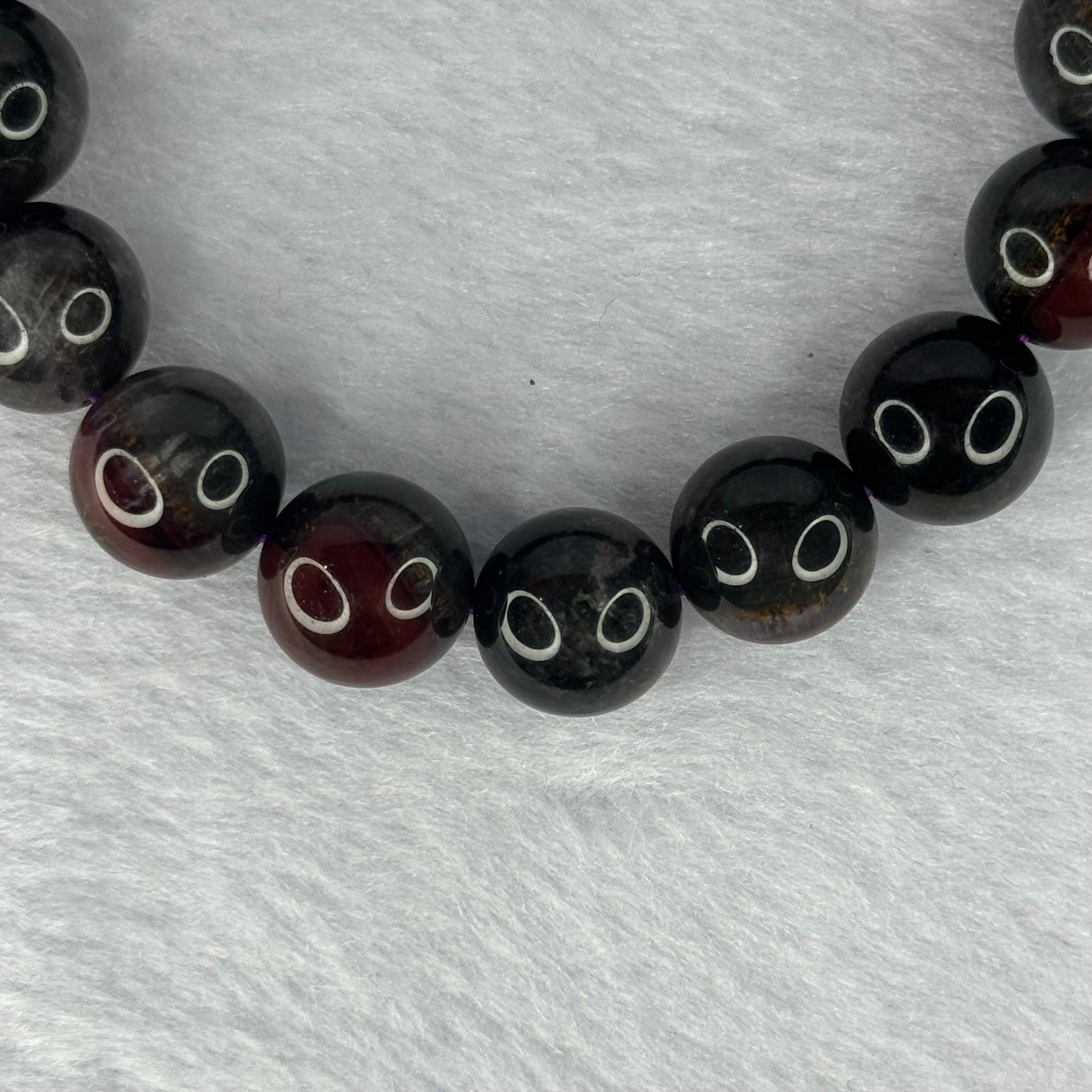 Natural Auralite 23 Bracelet 超值天然极光23手链 42.28g 18cm 12.4mm 17 Beads - Huangs Jadeite and Jewelry Pte Ltd