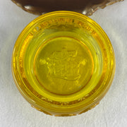 Yellow Liuli Wealth Pot with Ingot Yuan Bao Display Total Weight 648.22g 99.4 by 62.8mm - Huangs Jadeite and Jewelry Pte Ltd