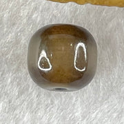 Natural Powerful Tibetan Old Oily Agate 1 Line Dzi Bead Heavenly Master (Tian Zhu) 1.76g 9.8 by 10.8mm - Huangs Jadeite and Jewelry Pte Ltd