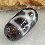 Natural Powerful Tibetan Old Oily Agate 2 Cai Shen Dzi Bead Heavenly Master (Tian Zhu) 2.85g 18.6 by 10.0mm - Huangs Jadeite and Jewelry Pte Ltd