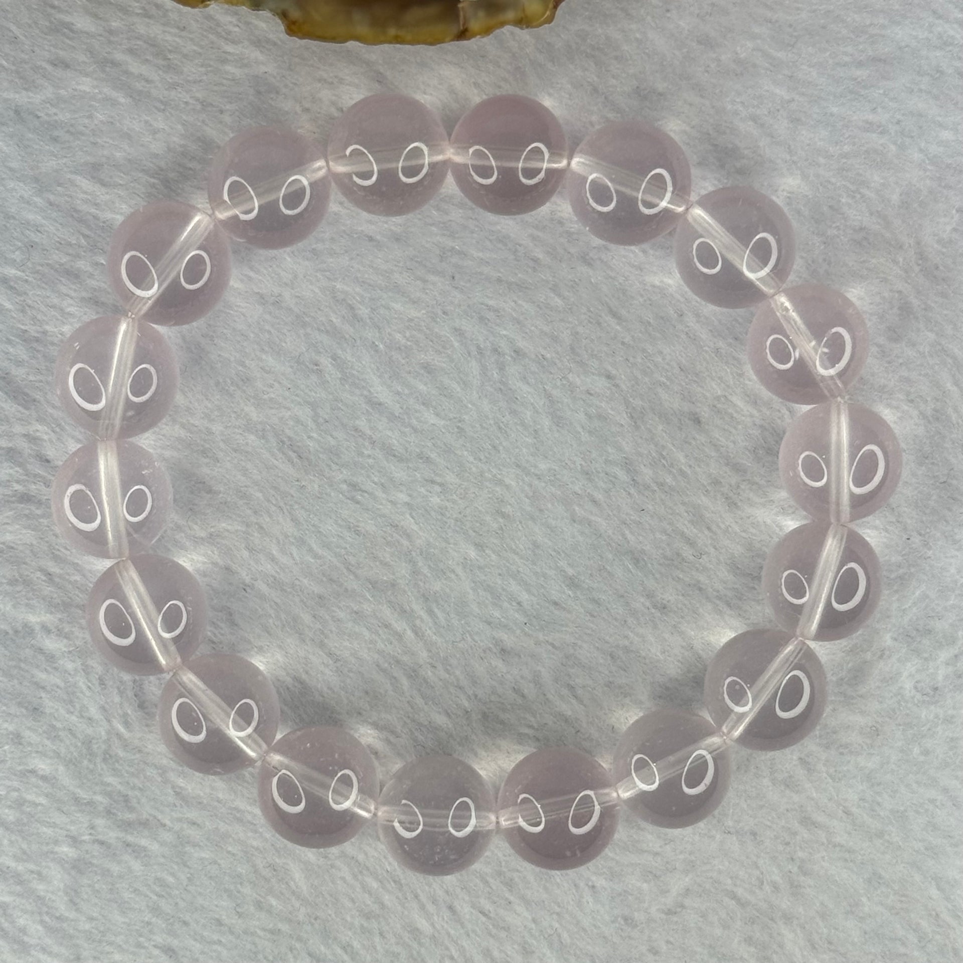Natural Rose Quartz Beads Bracelet 天然玫瑰石英珠手链 40.12g 11.9mm 18 Beads - Huangs Jadeite and Jewelry Pte Ltd