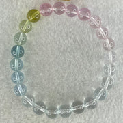 Very Very High Grade Transparent Natural Morganite Beryl Beads Bracelet 18.20g 16cm 8.4mm 24 Beads - Huangs Jadeite and Jewelry Pte Ltd