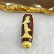 Natural Powerful Tibetan Old Oily Agate Guan Yin Dzi Bead Heavenly Master (Tian Zhu) 观音天珠 8.51g 37.7 by 11.9mm - Huangs Jadeite and Jewelry Pte Ltd