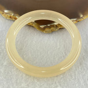 Natural Peach Color Agate Bangle Internal Diameter 56.5mm 43.63g 10.5 by 9.9mm (Close to Perfect) - Huangs Jadeite and Jewelry Pte Ltd