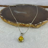 Natural Citrine Pendant in/With 925 Sliver Necklace 5.52g 13.7 by 10.1 by 5.5 mm - Huangs Jadeite and Jewelry Pte Ltd